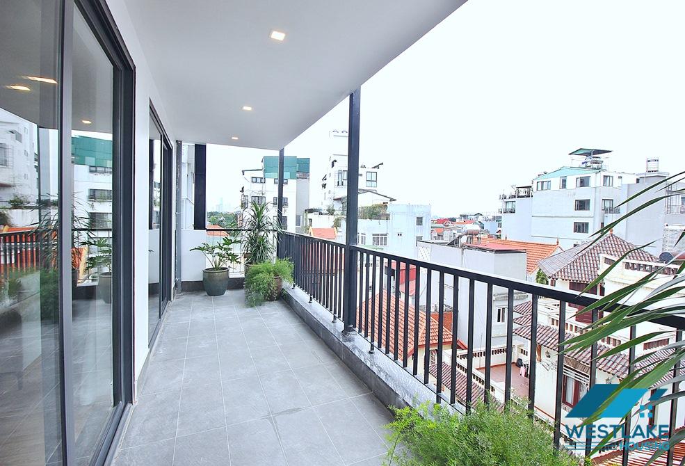 High-end one bedroom apartment with large balcony for rent in Tay Ho, Ha Noi