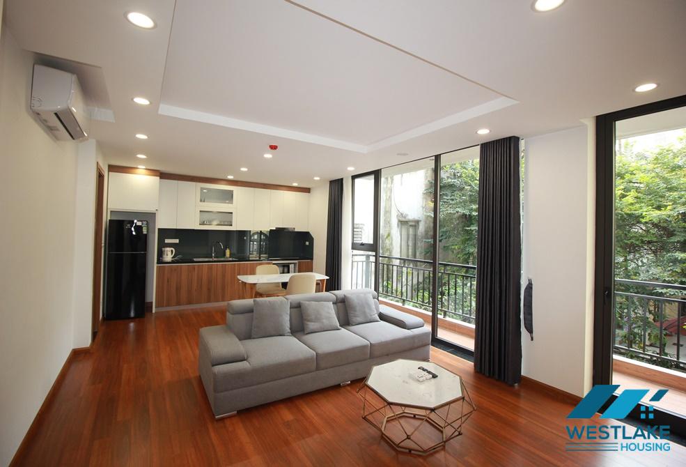 Large balcony and spacious one bedroom apartment for rent in in Dang Thai Mai area, Tay Ho, Ha Noi