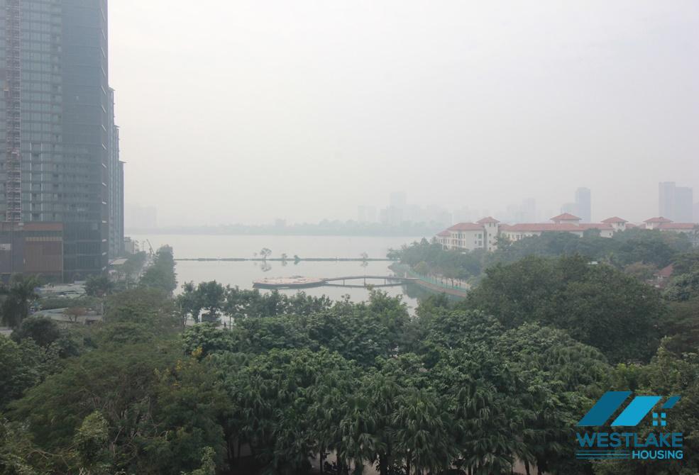 Newly revonated and beautiful lake view 02 bedrooms apartment for rent on To Ngoc Van Street, Tay Ho, Ha Noi