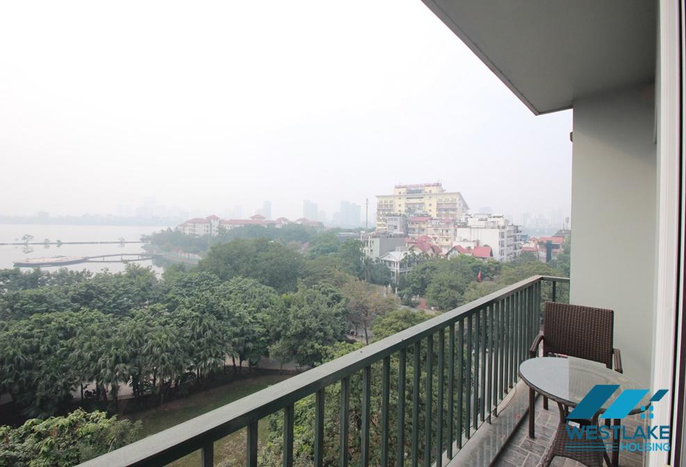 Newly revonated and beautiful lake view 02 bedrooms apartment for rent on To Ngoc Van Street, Tay Ho, Ha Noi