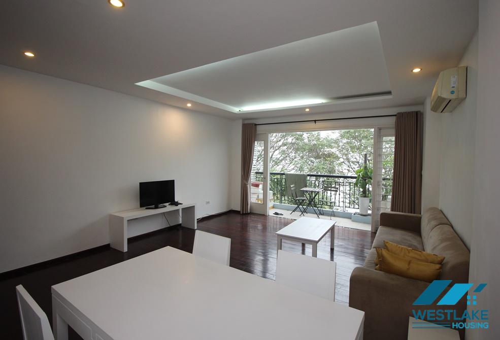 Lakeview two bedroom apartment for rent in Nhat Chieu st, Tay Ho district.