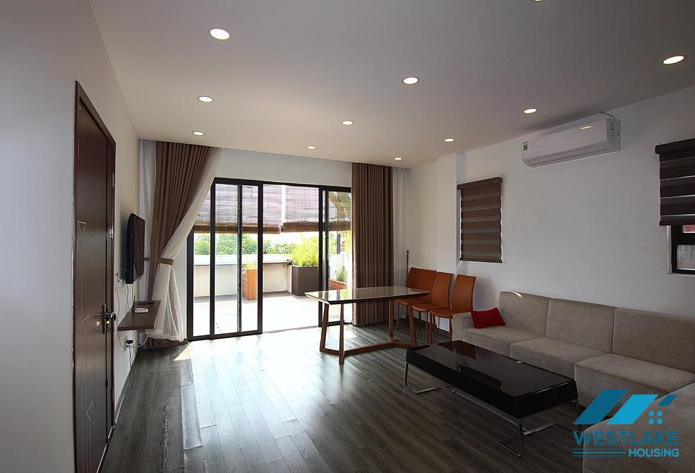 A new 1 bedroom apartment with lake view for rent in Nhat Chieu, Tay ho
