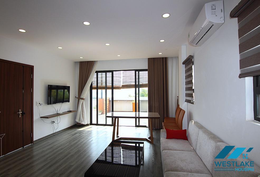 A new 1 bedroom apartment with lake view for rent in Nhat Chieu, Tay ho