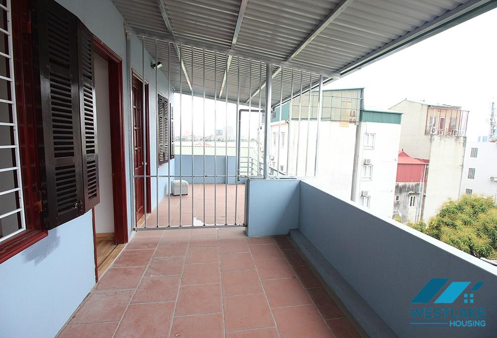 Nice house for rent in Tay Ho with spacious bedrooms and top terrace