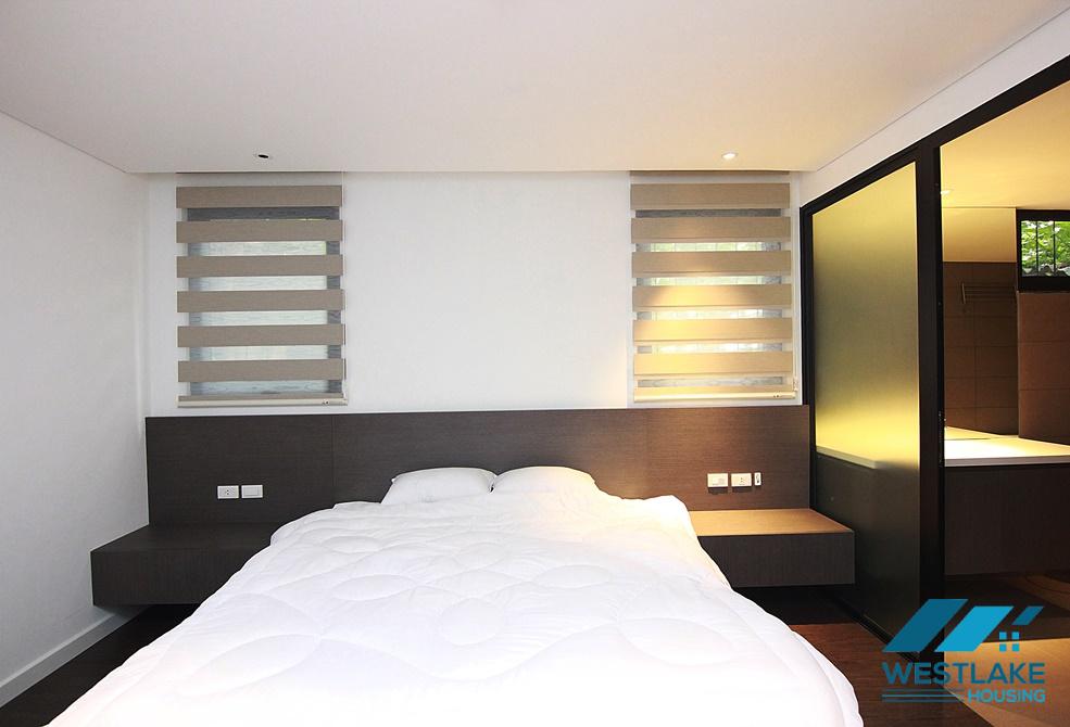 Luxury one bedroom apartment with nice courtyard for rent in Dang Thai Mai area, Tay Ho District