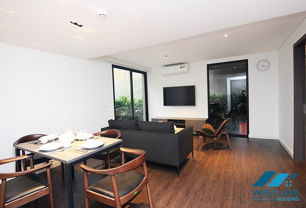 Luxury one bedroom apartment with nice courtyard for rent in Dang Thai Mai area, Tay Ho District
