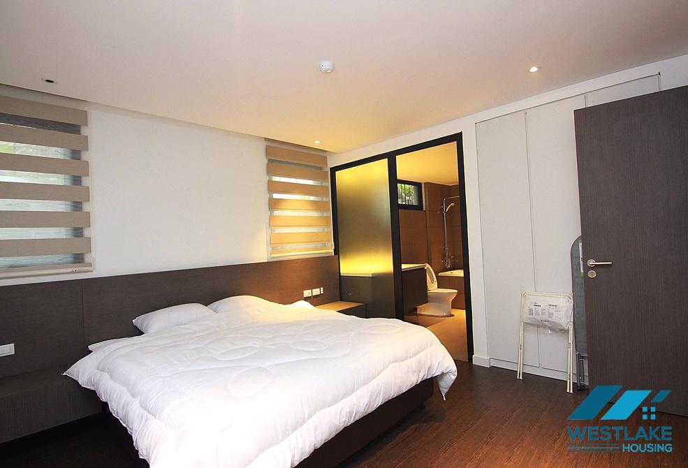 Luxury one bedroom apartment with nice courtyard for rent in Dang Thai Mai area, Tay Ho District