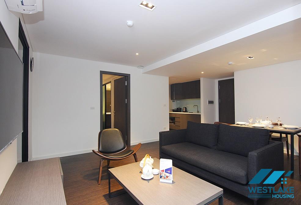 Luxury one bedroom apartment with nice courtyard for rent in Dang Thai Mai area, Tay Ho District