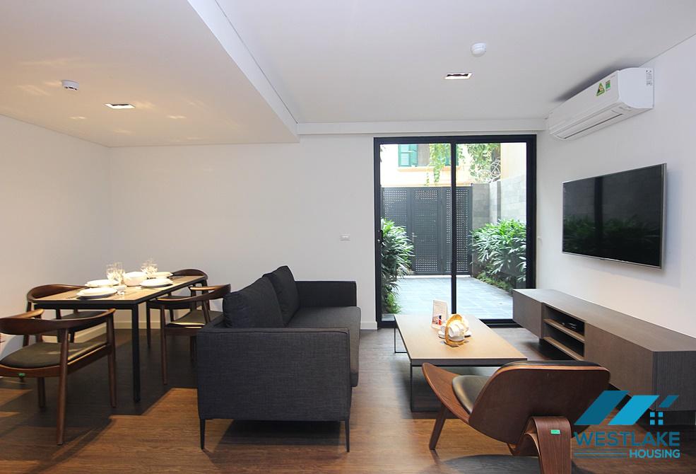 Luxury one bedroom apartment with nice courtyard for rent in Dang Thai Mai area, Tay Ho District