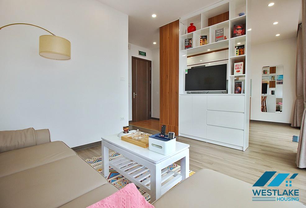 Huge balcony 1 bedroom apartment for rent in To Ngoc Van st, Tay Ho