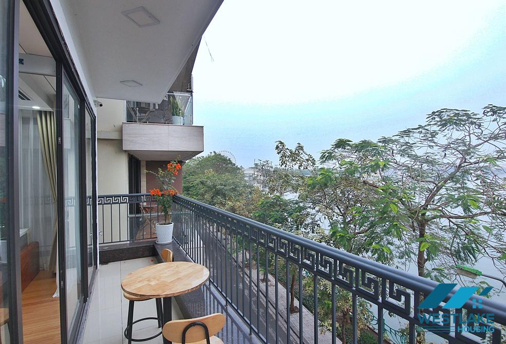Brand new two bedroom apartment with lake view for rent in Nhat Chieu, Tay Ho