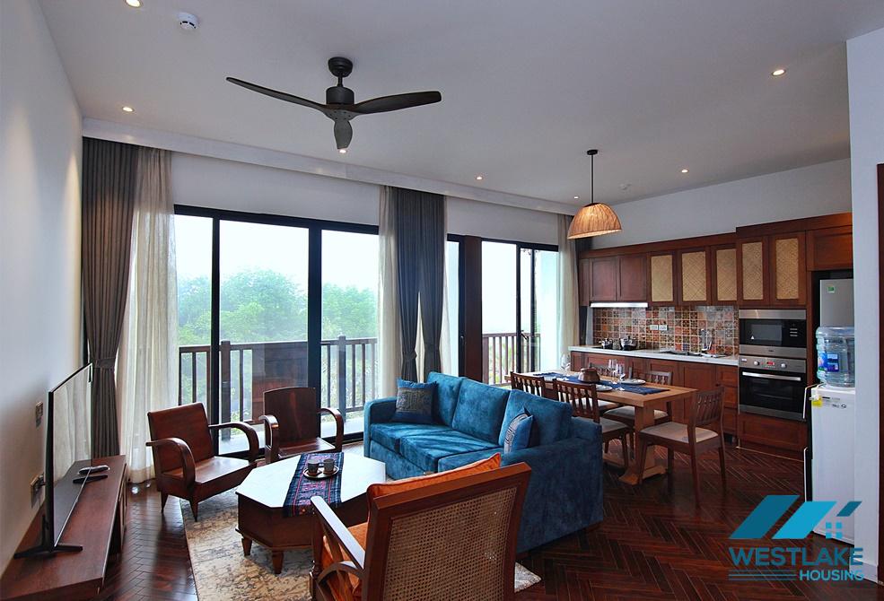 A stunning lake view 2 bedroom apartment with balcony in Tay ho, Ha noi