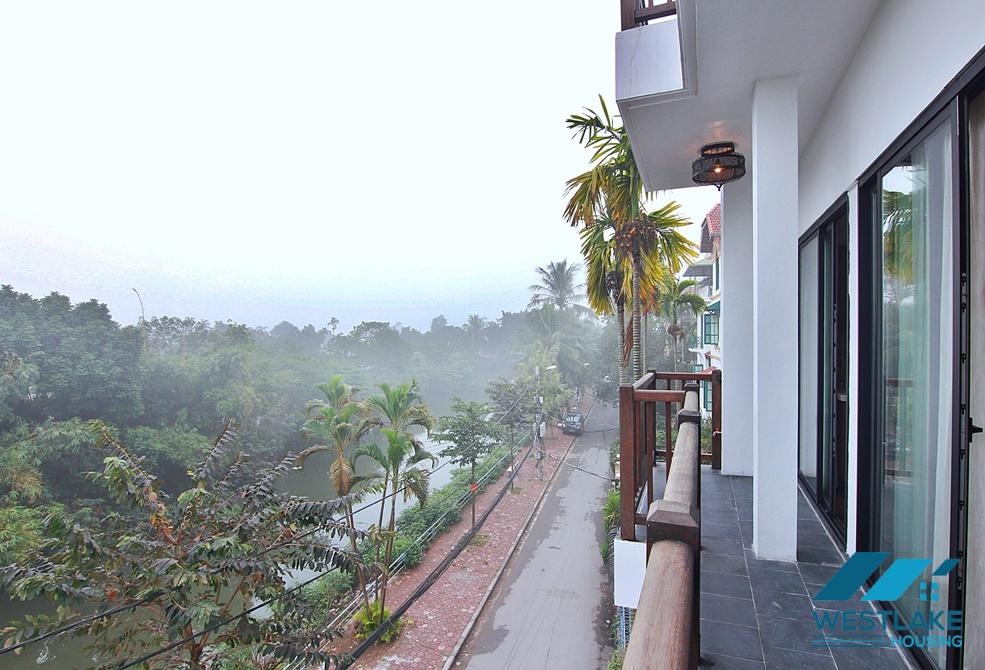 A stunning lake view 2 bedroom apartment with balcony in Tay ho, Ha noi