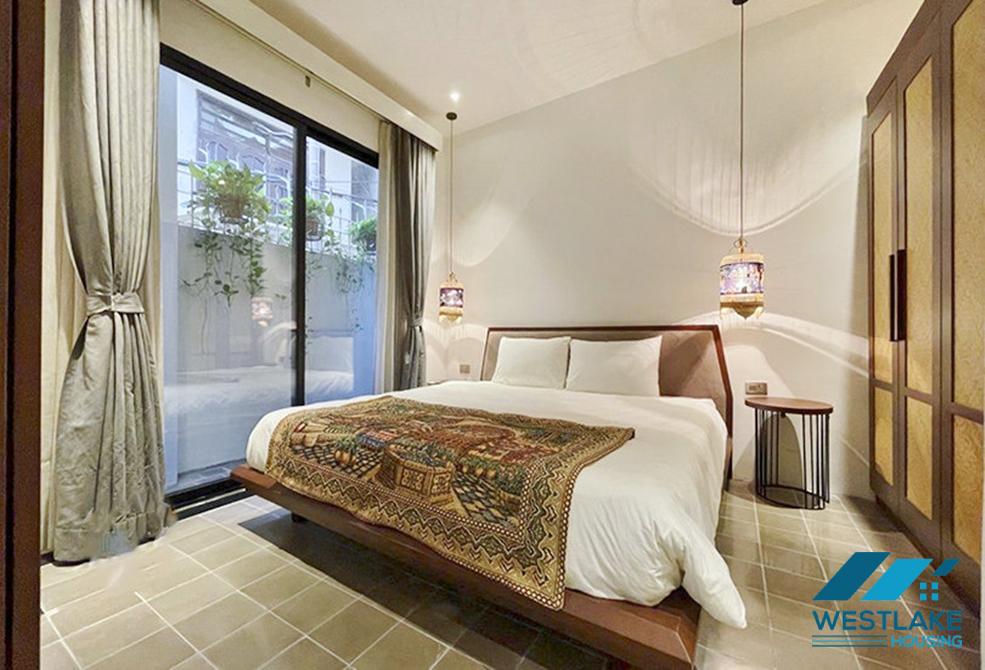 Ground floor one bedroom apartment for rent in Dang Thai Mai area, Tay Ho