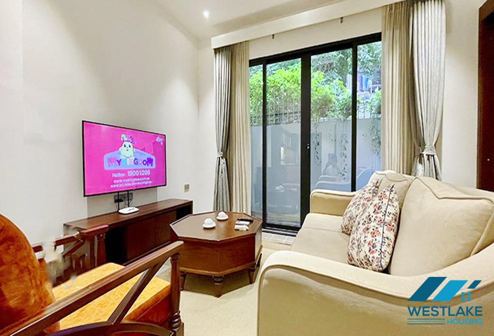 Ground floor one bedroom apartment for rent in Dang Thai Mai area, Tay Ho