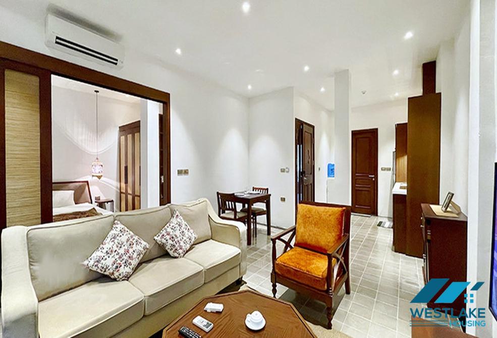 Ground floor one bedroom apartment for rent in Dang Thai Mai area, Tay Ho