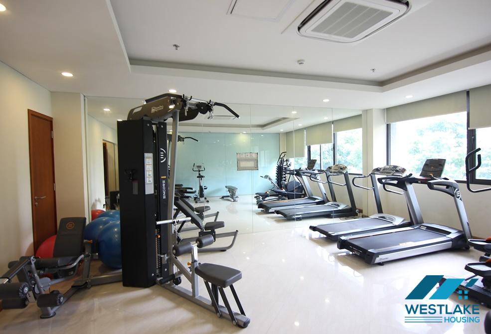 A nice 1 bedroom apartment with gym in Trinh cong son, Tay ho