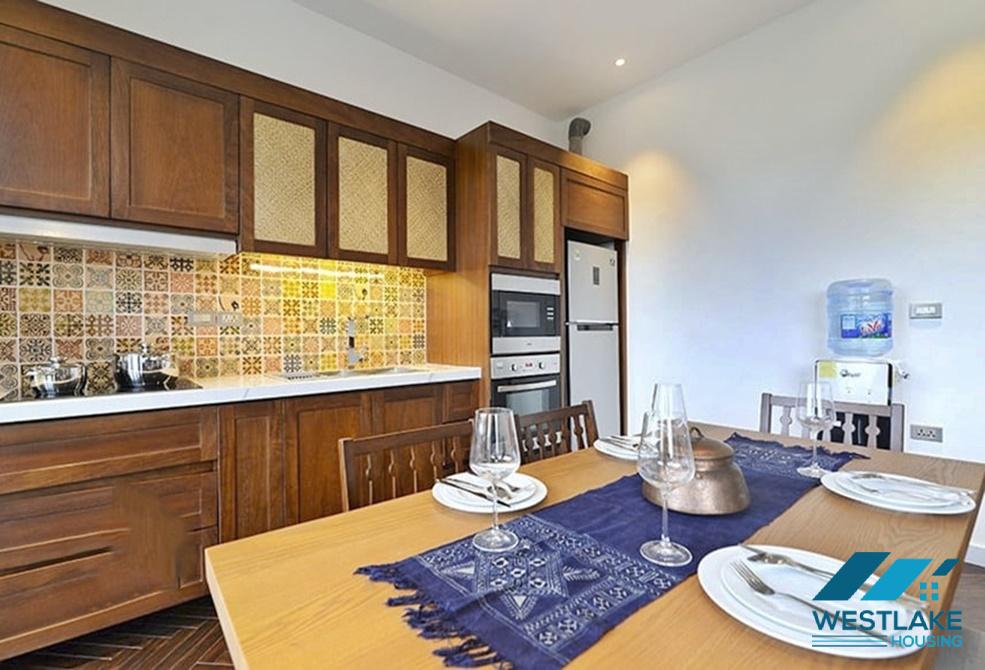 Janpanese style 2 bedrooms apartment for rent in Xom Chua, Dang Thai Mai area