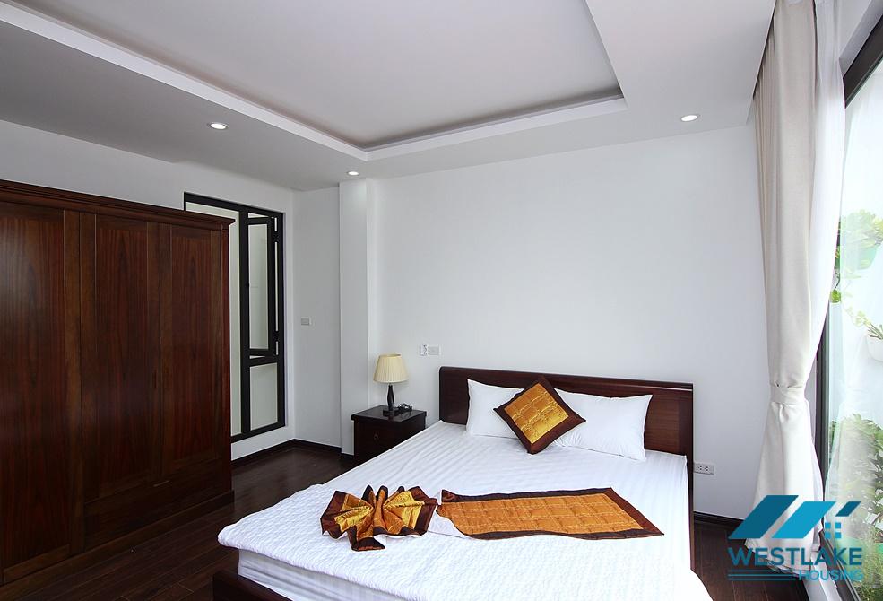 Bright and new 2 bedrooms aparment with nice balcony for rent in Xuan Dieu, Tay Ho