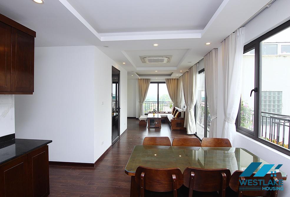Bright and new 2 bedrooms aparment with nice balcony for rent in Xuan Dieu, Tay Ho