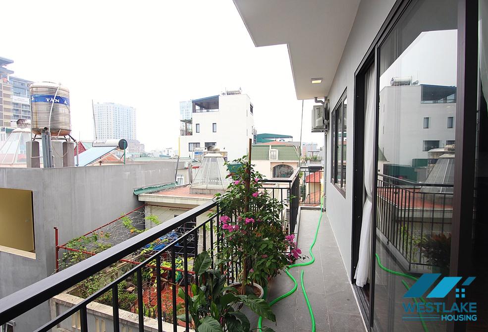 Bright and new 2 bedrooms aparment with nice balcony for rent in Xuan Dieu, Tay Ho
