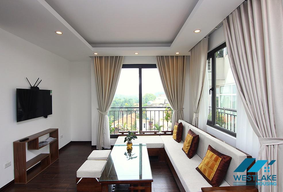 Bright and new 2 bedrooms aparment with nice balcony for rent in Xuan Dieu, Tay Ho