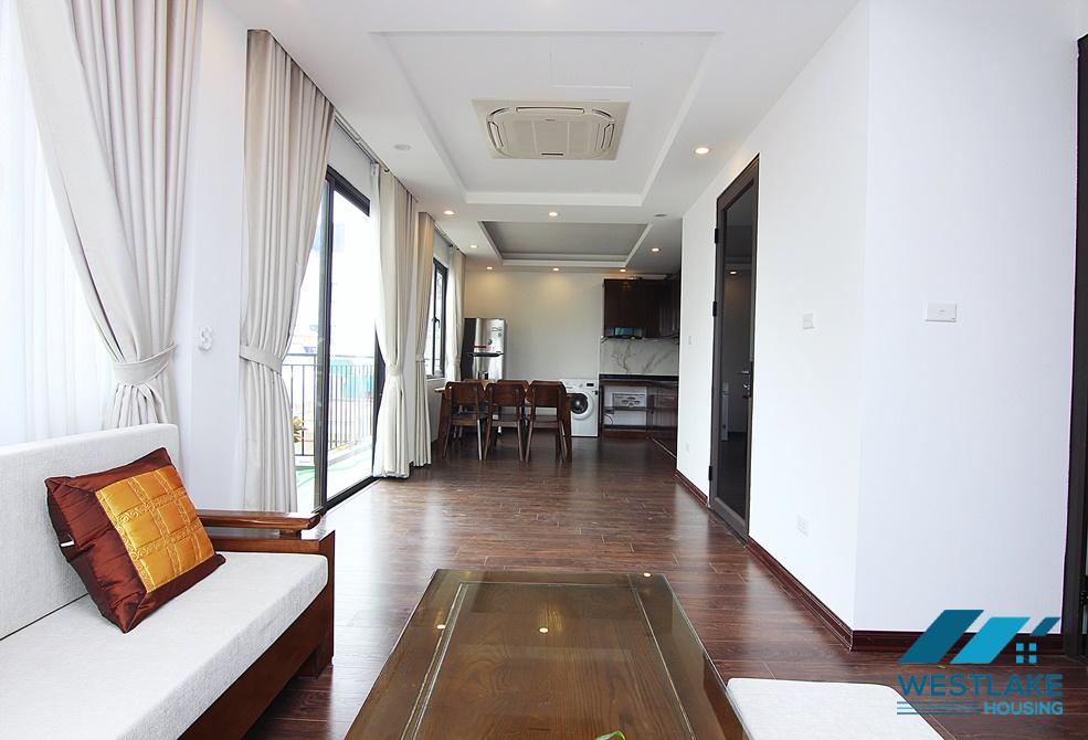 Bright and new 2 bedrooms aparment with nice balcony for rent in Xuan Dieu, Tay Ho