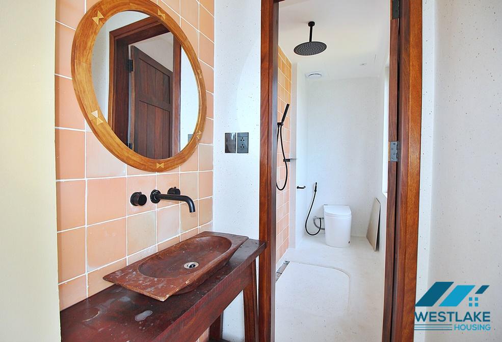 Duplex apartment with swimming pool for rent in Tay Ho district