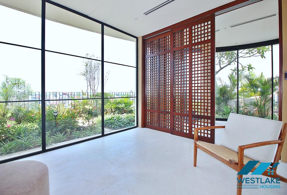 Duplex apartment with swimming pool for rent in Tay Ho district