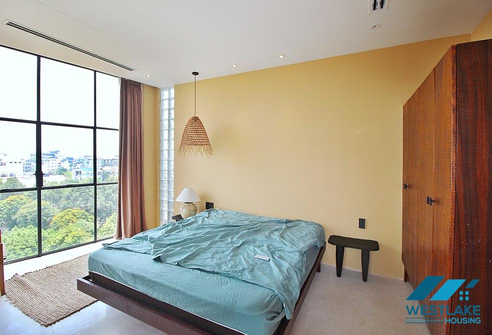 Duplex apartment with swimming pool for rent in Tay Ho district