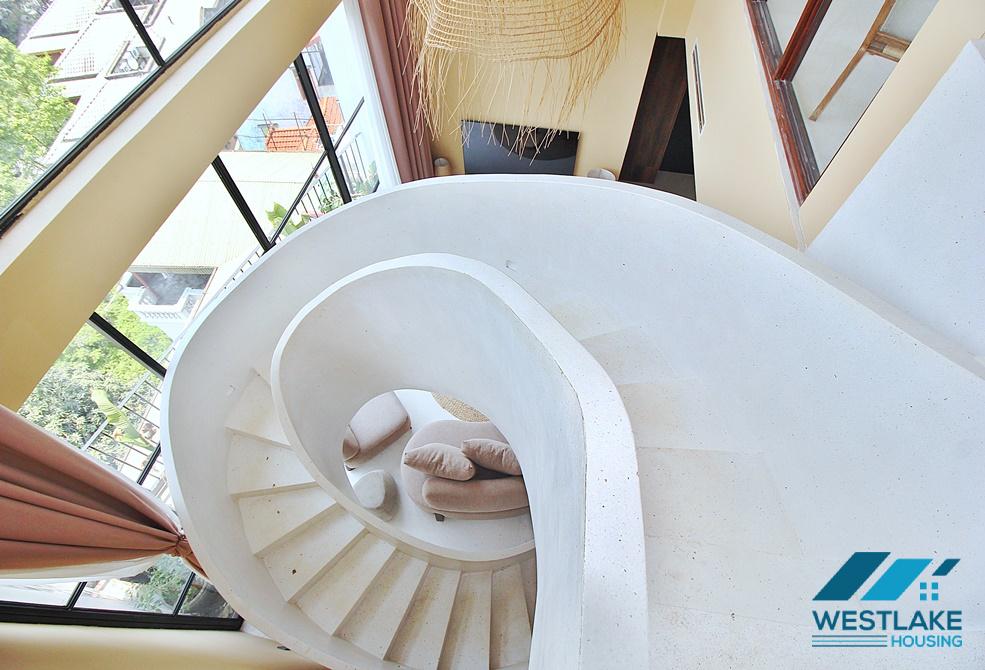 Duplex apartment with swimming pool for rent in Tay Ho district