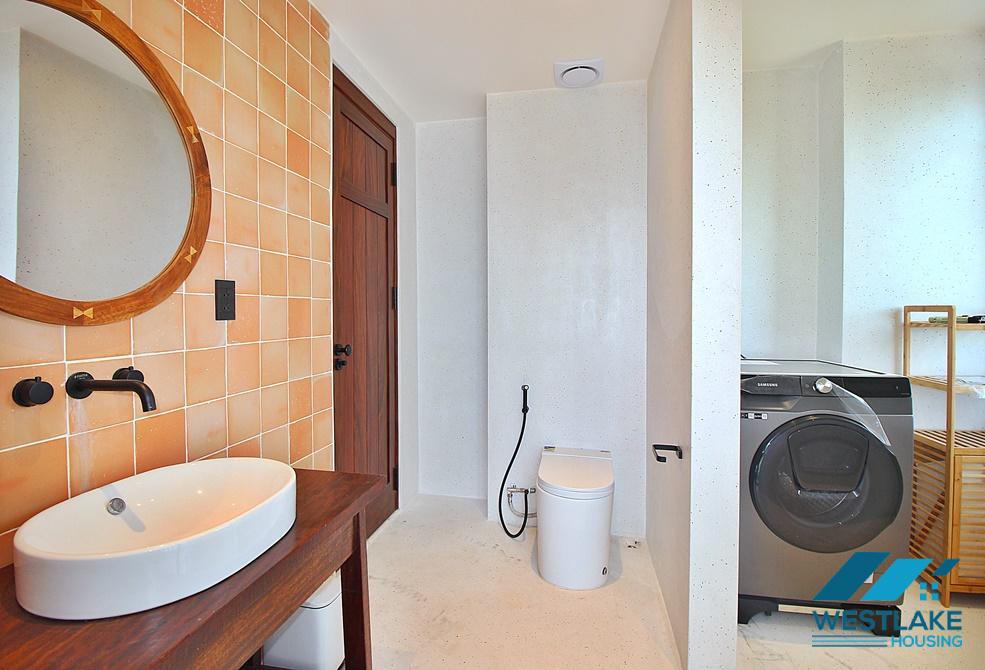 Duplex apartment with swimming pool for rent in Tay Ho district