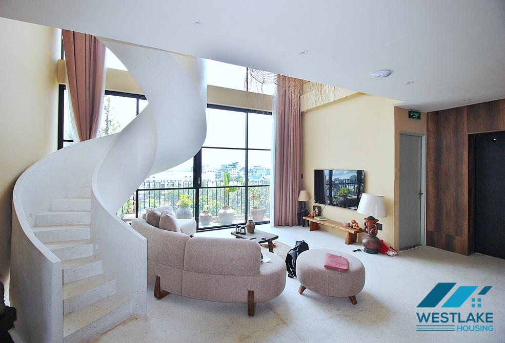  Duplex apartment with swimming pool for rent in Tay Ho district