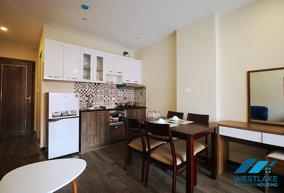 Bright studio with balcony for rent in Nhat chieu, Tay ho