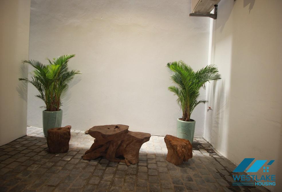 One bedroom with small private yard ground floor for rent in To Ngoc Van