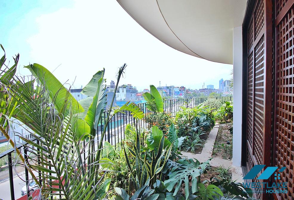 Bright apartment with nice view for rent in Tay Ho District