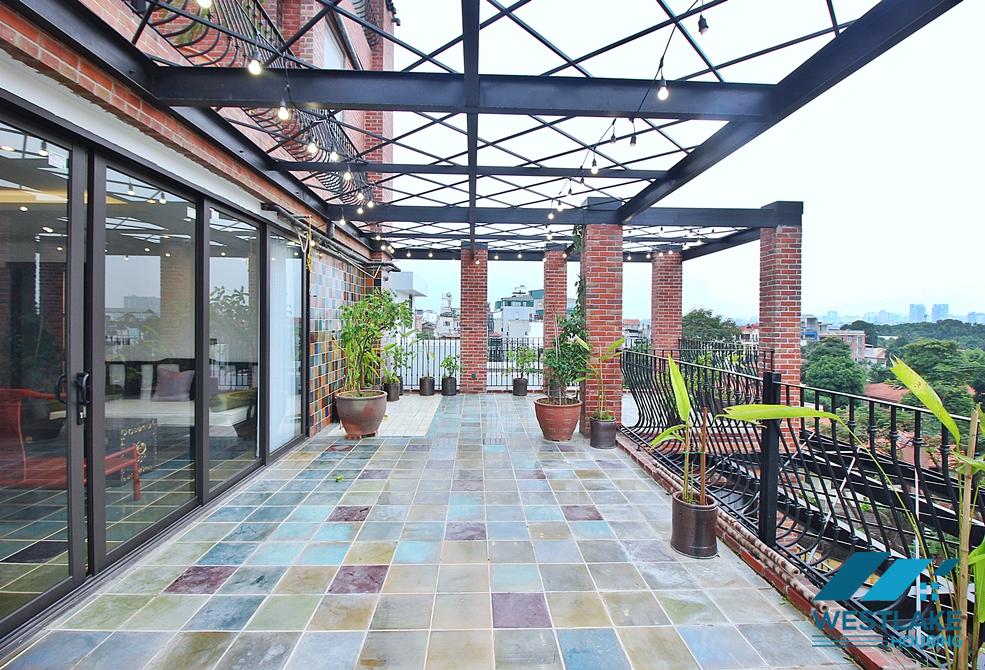 Unique 2 bedroom apartment with huge balcony in Dang thai mai, Tay ho