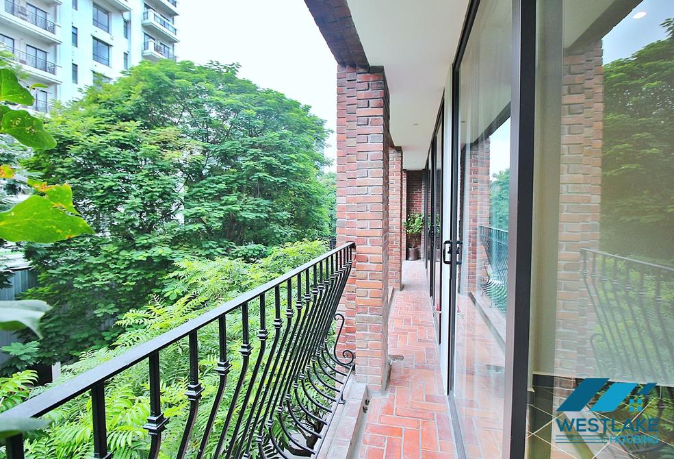 An unique and strange style 4 bedrooms apartment for rent in Dang Thai Mai, Tay Ho
