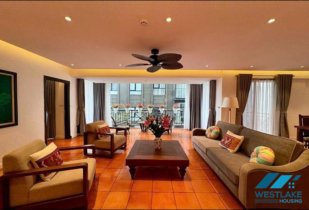 Newly renovated 03 bedrooms apartment for rent in Truc Bach area, Ba Dinh, Ha Noi