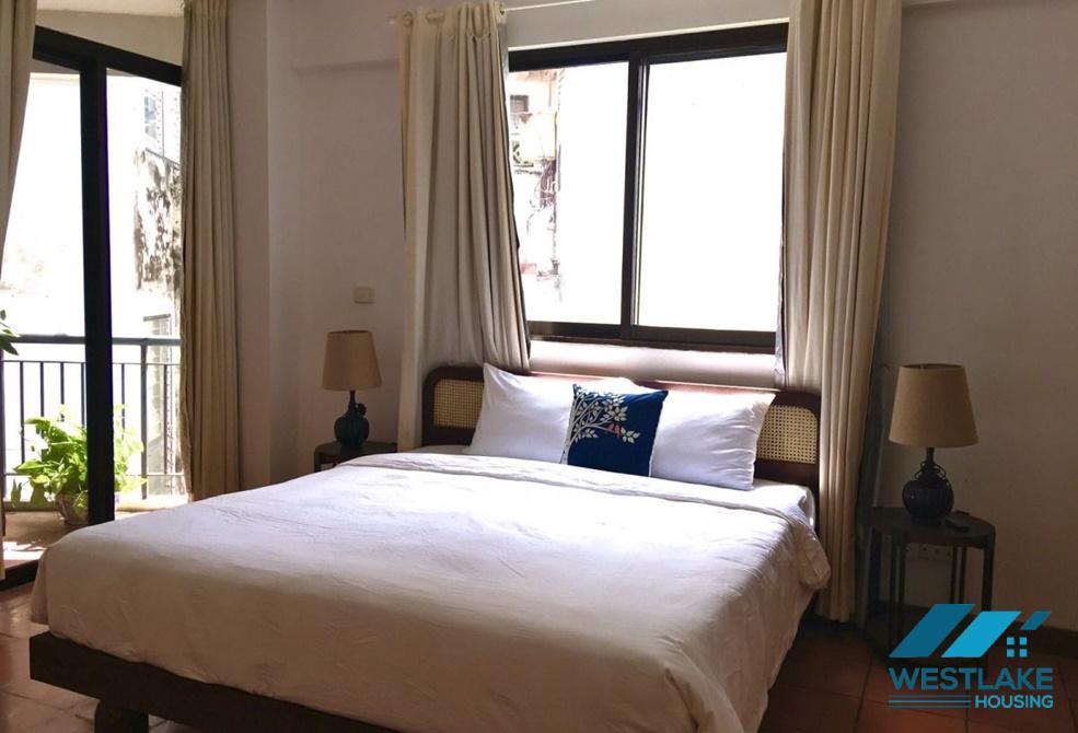 Fully serviced 03 bedrooms apartment for rent in Truc Bach area, Ba Dinh, Ha Noi