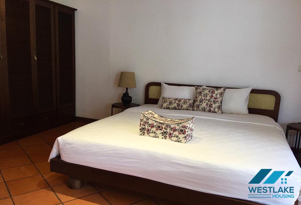 Fully serviced 03 bedrooms apartment for rent in Truc Bach area, Ba Dinh, Ha Noi