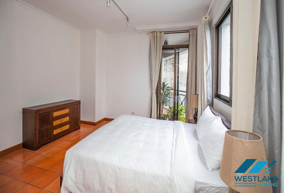 Fully serviced 03 bedrooms apartment for rent in Truc Bach area, Ba Dinh, Ha Noi
