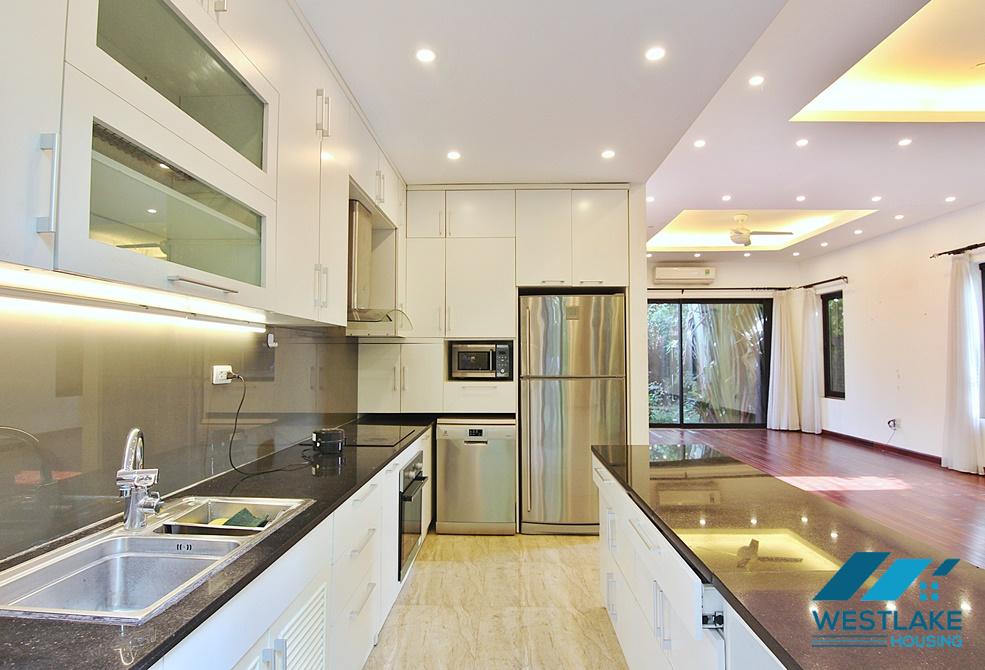 Brand new villa with wonderful garden for rent in Dang Thai Mai Street, Tay Ho, Hanoi