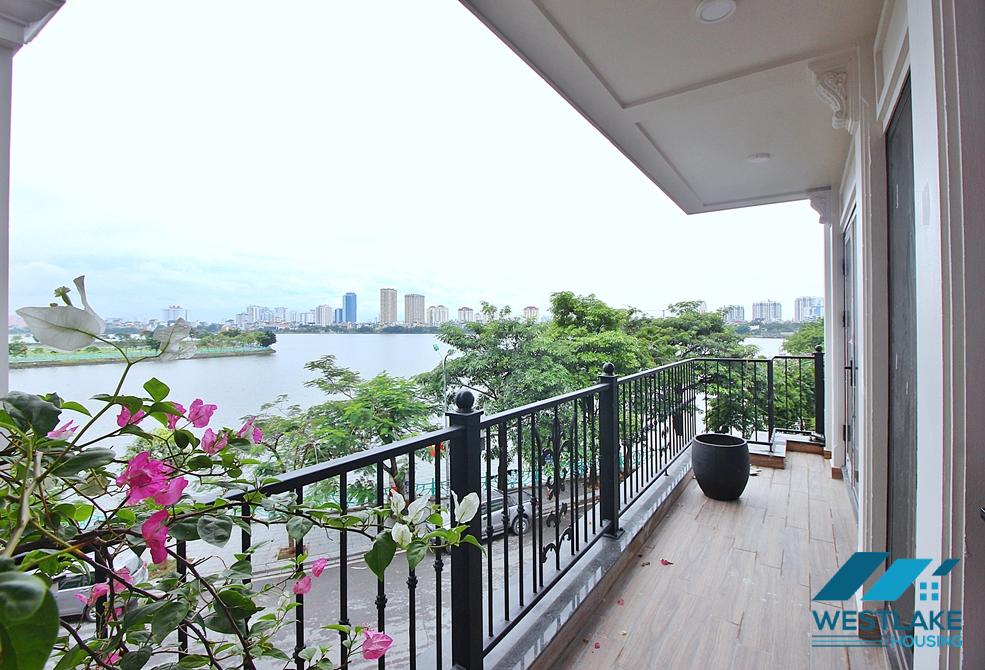 Lake view and new three bedrooms apartment for rent in To Ngoc Van, Tay Ho