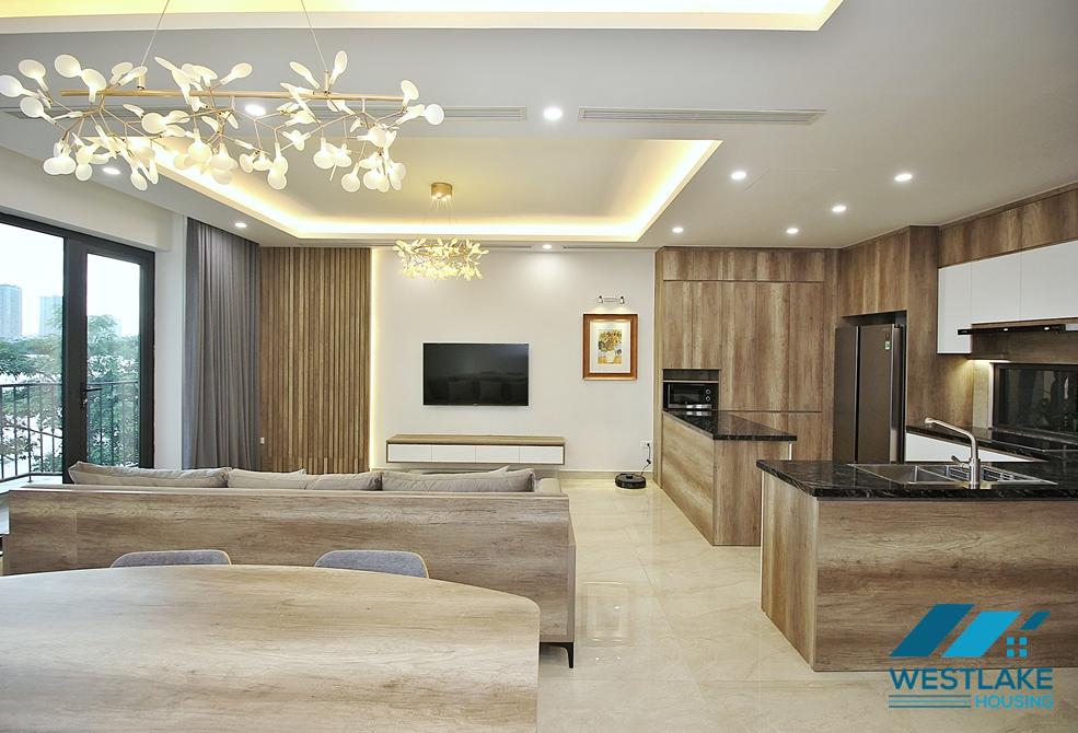 Lake view and new three bedrooms apartment for rent in To Ngoc Van, Tay Ho