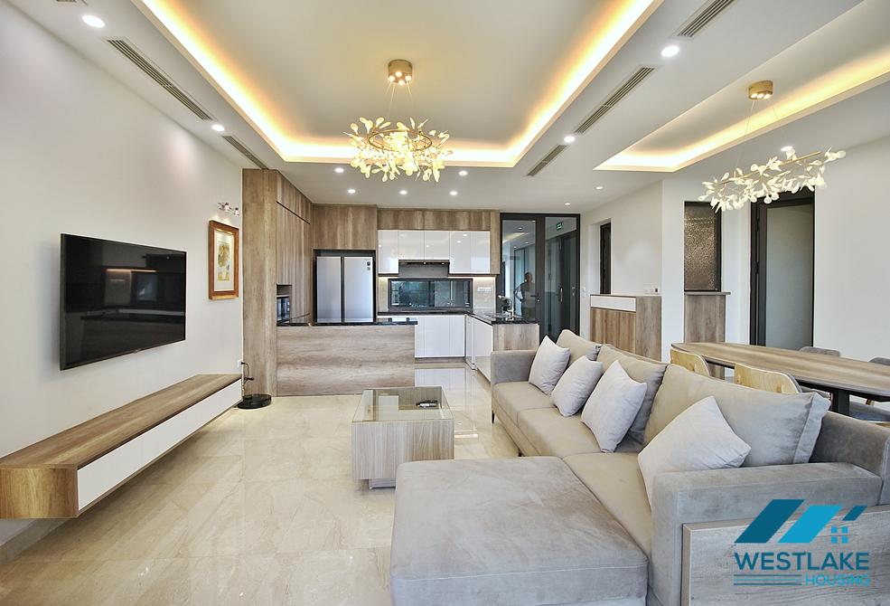 Lake view and new three bedrooms apartment for rent in To Ngoc Van, Tay Ho