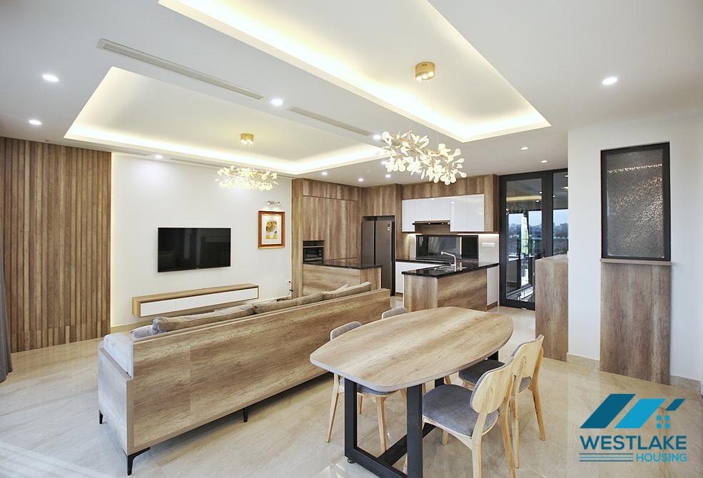 Lake view and new three bedrooms apartment for rent in To Ngoc Van, Tay Ho
