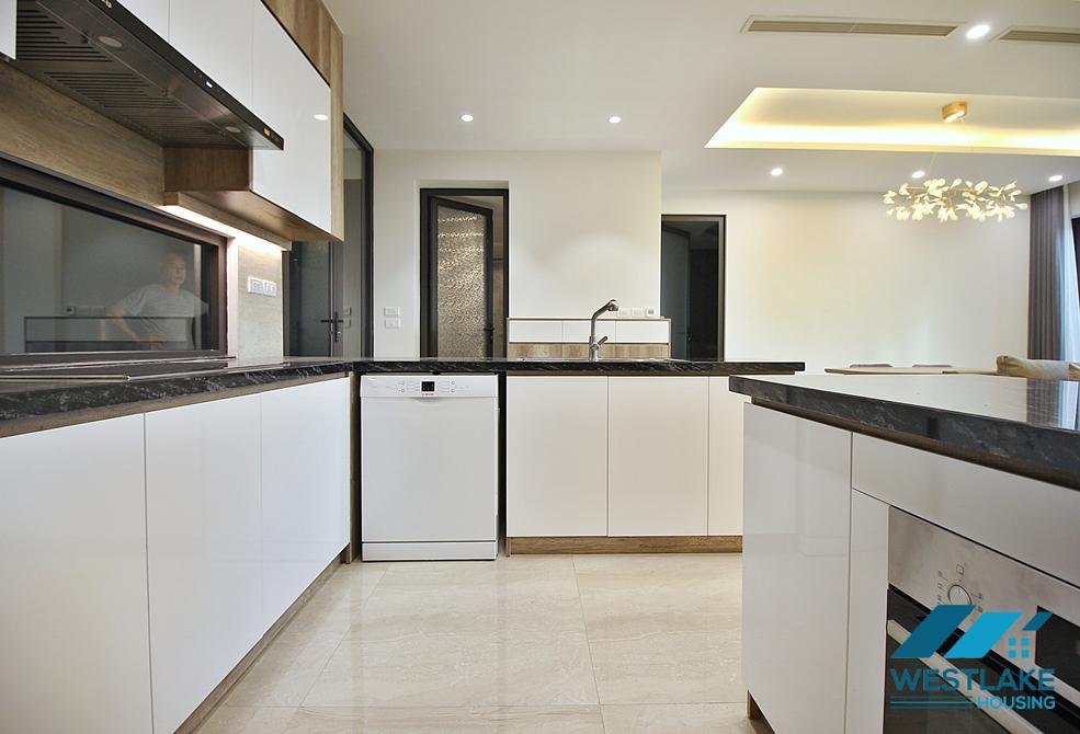 Lake view and new three bedrooms apartment for rent in To Ngoc Van, Tay Ho
