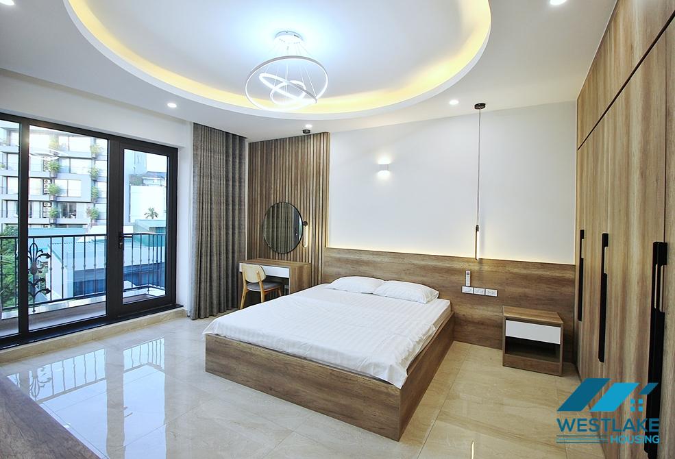 Morden and lake view apartment for rent in To Ngoc Van st, Tay Ho District