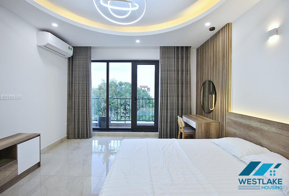 Morden and lake view apartment for rent in To Ngoc Van st, Tay Ho District